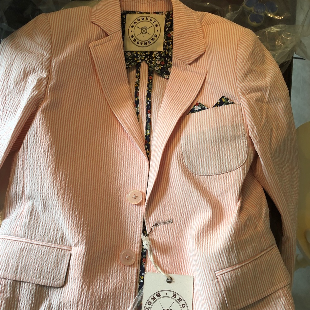 Little kids seersucker blazer